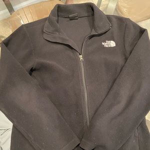 North face zip of jacket